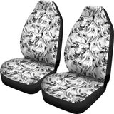 Greyhound Pattern Print Design 01 Universal Fit Car Seat Covers