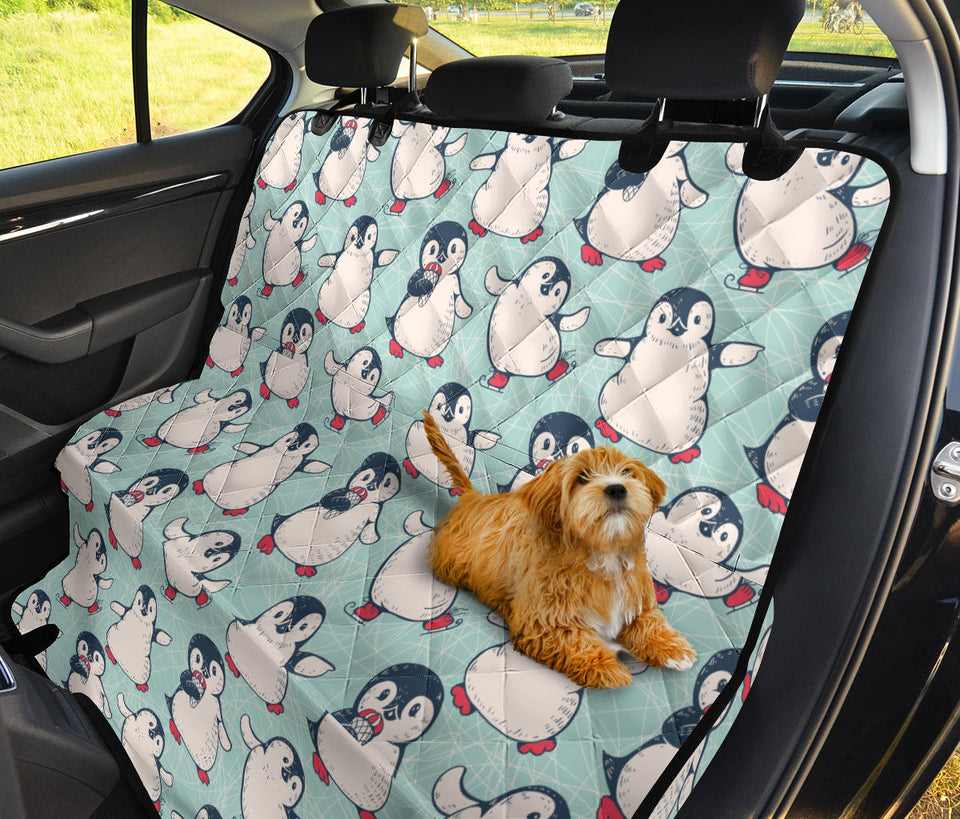 Cute Penguin Pattern Dog Car Seat Covers