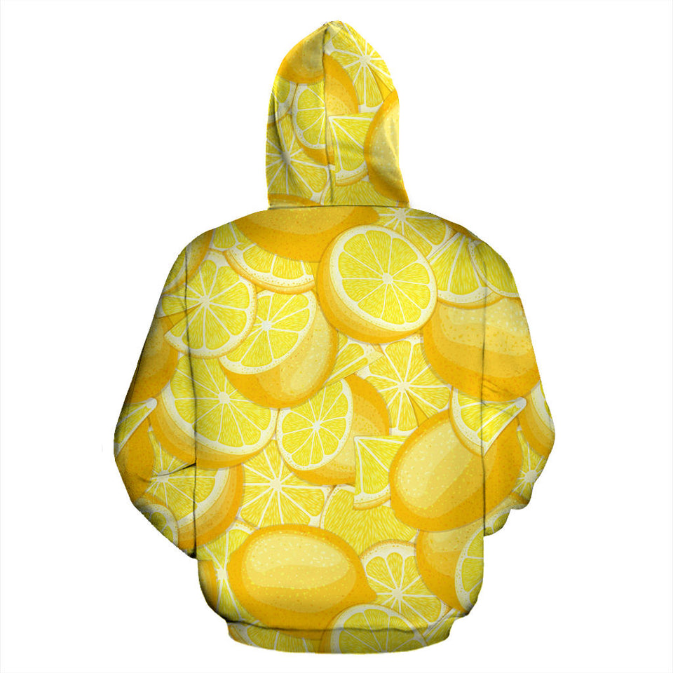 Lemon Pattern Men Women Pullover Hoodie