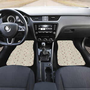 Jack Russel Pattern Print Design 02 Front Car Mats