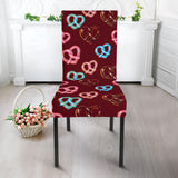 Pretzels Pattern Print Design 05 Dining Chair Slipcover