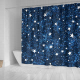 Night Sky Star Pattern Shower Curtain Fulfilled In US