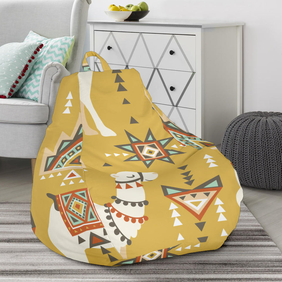 Camels Ethnic Motif Pattern Bean Bag Cover