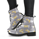 Cute Dachshund Dog Pattern Leather Boots
