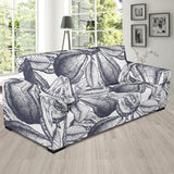 Guava Tropical Hand Drawn Pattern Sofa Slipcover