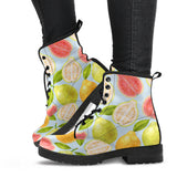 Guava Design Pattern Leather Boots