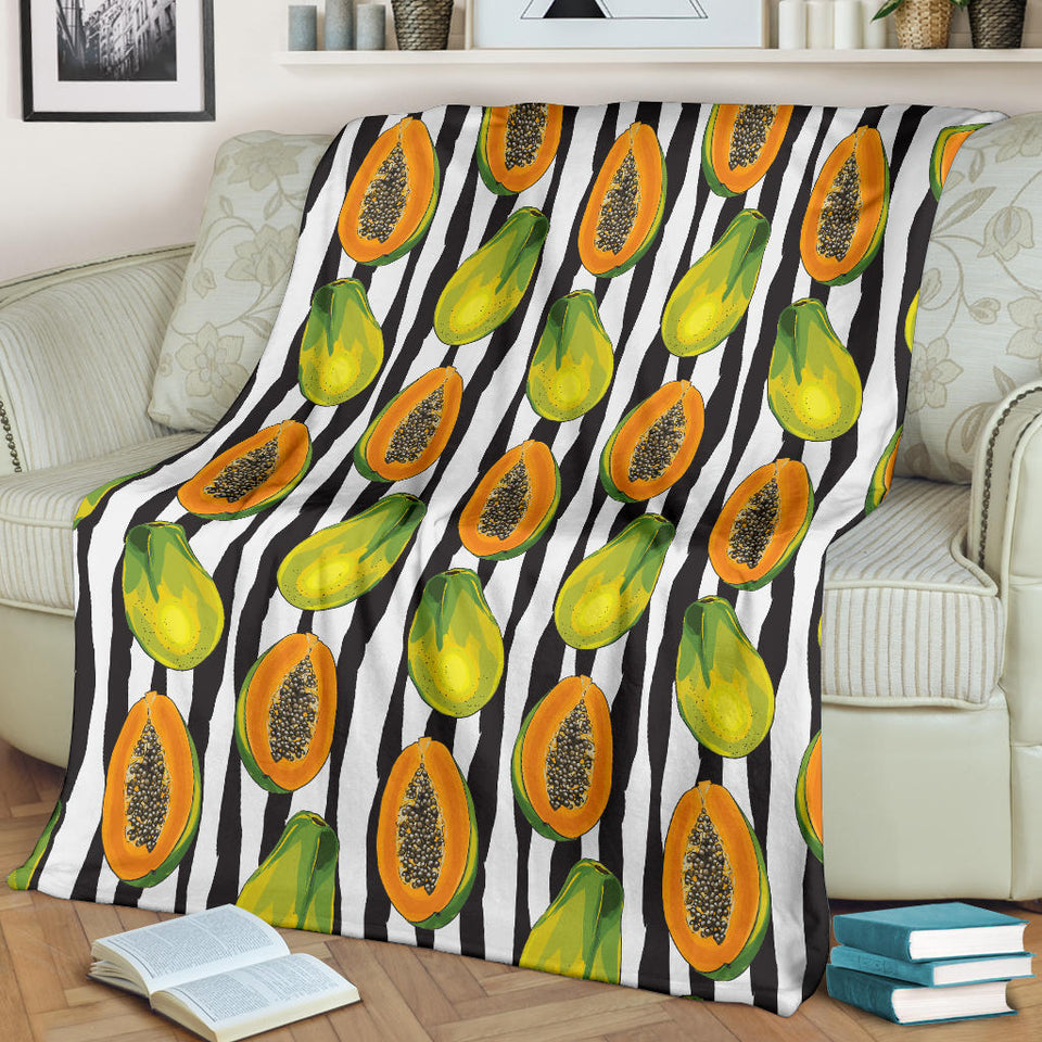 Papaya Design Pattern Premium Blanket