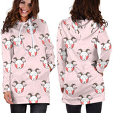 Cute Goat Pattern Women'S Hoodie Dress