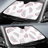 Dragon Fruit Pattern Car Sun Shade