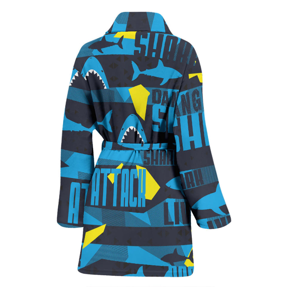 Shark Dangerous Women'S Bathrobe