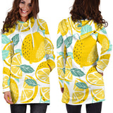Lemon Design Pattern Women'S Hoodie Dress