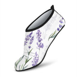 Hand Painting Watercolor Lavender Aqua Shoes