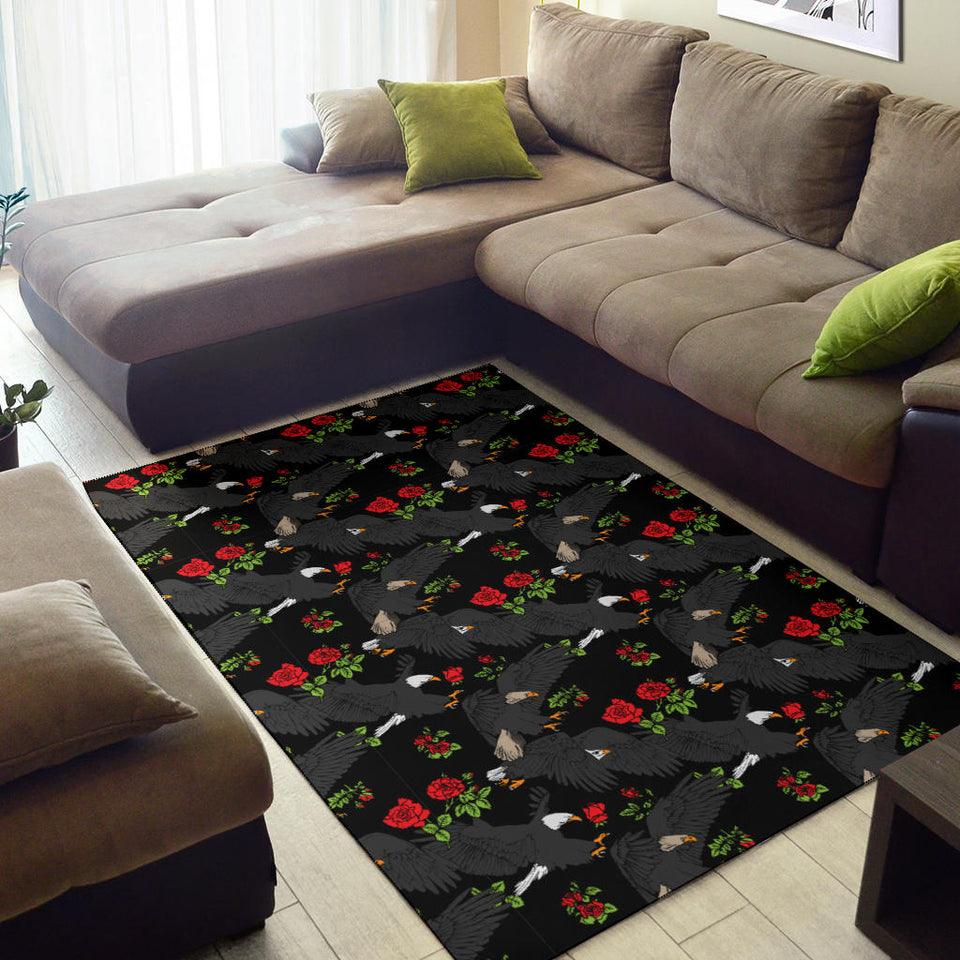 Eagle Pattern Print Design 04 Area Rug