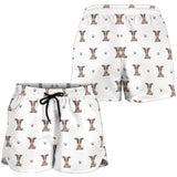 Greyhound Pattern Print Design 05 Women Shorts
