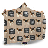Beagle Pattern Hooded Blanket