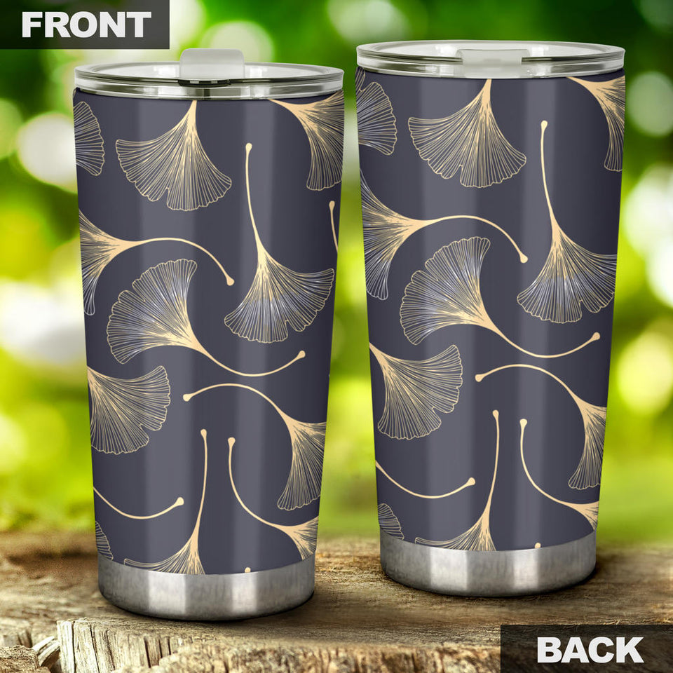 Gold Ginkgo Leaves Tumbler