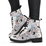 Cute Mermaid Pattern Leather Boots