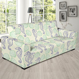 Seahorse Shell Pattern Sofa Slipcover