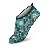 Elephants Jungle Pattern Aqua Shoes