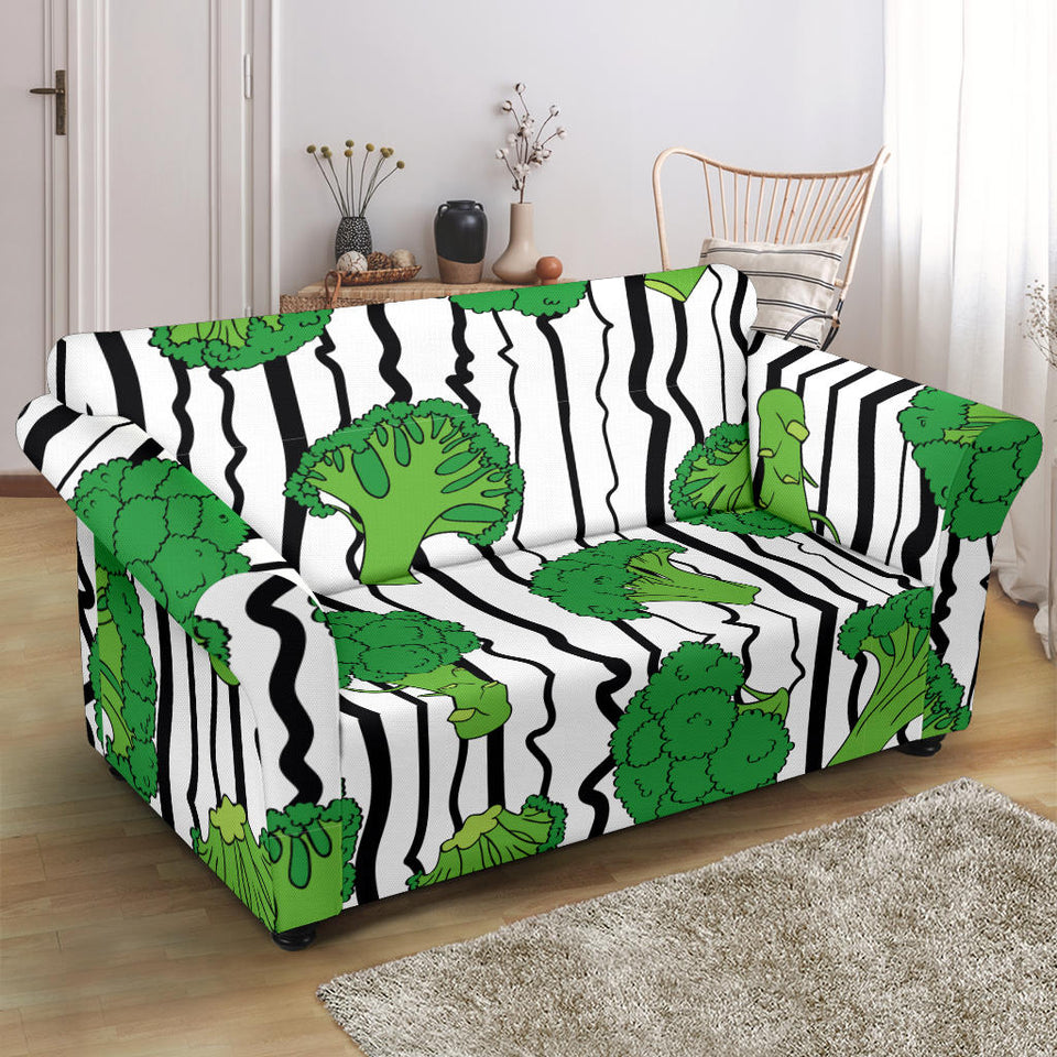 Cool Broccoli Pattern Loveseat Couch Slipcover