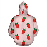 Strawberry Beautiful Pattern Zip Up Hoodie