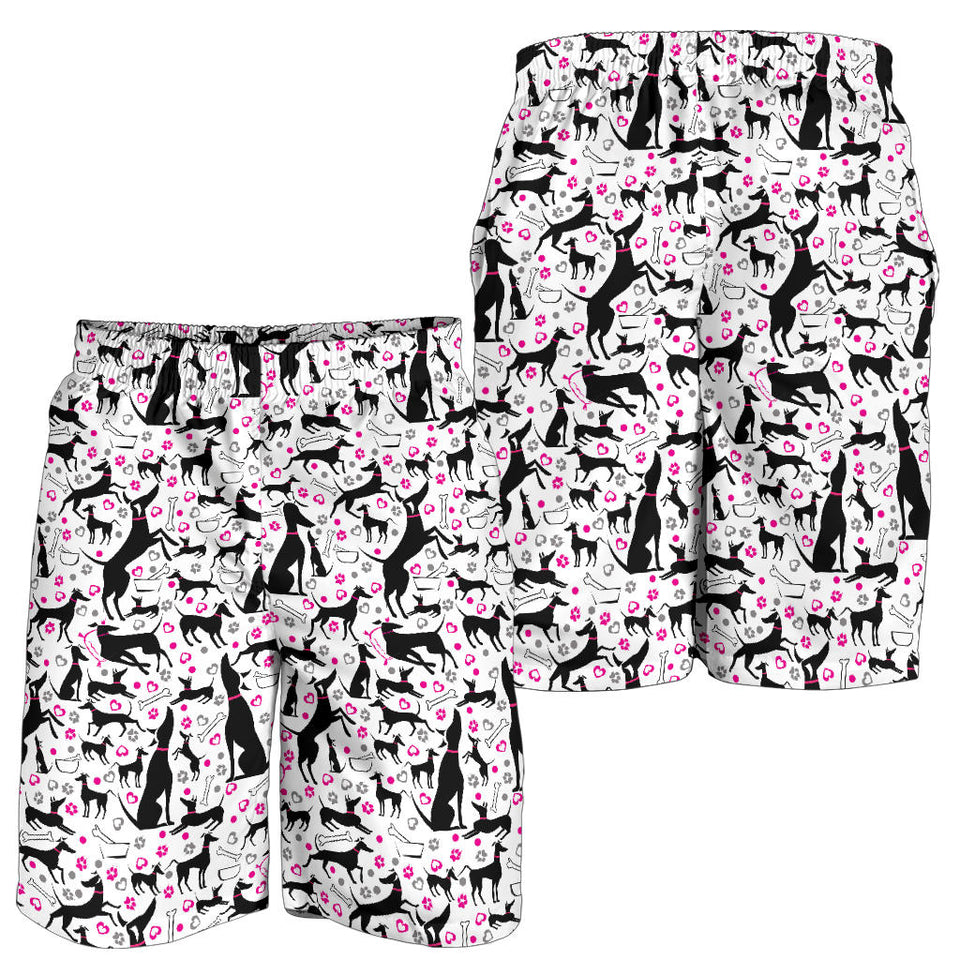 Greyhound Pattern Print Design 02 Men Shorts