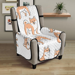 shiba inu dog pattern Chair Cover Protector