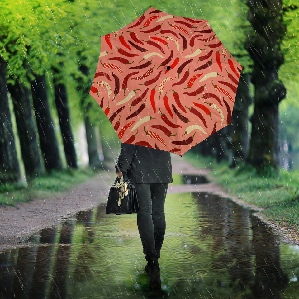 Beautiful Chili Peppers Pattern Umbrella