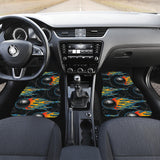 Bowling Balls Flame Pattern Front And Back Car Mats
