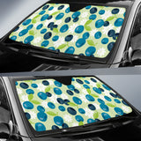Blueberry Flower Pattern Car Sun Shade