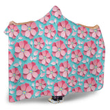 3D Sakura Cherry Blossom Pattern Hooded Blanket