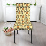 English Bulldog Pattern Print Design 02 Dining Chair Slipcover