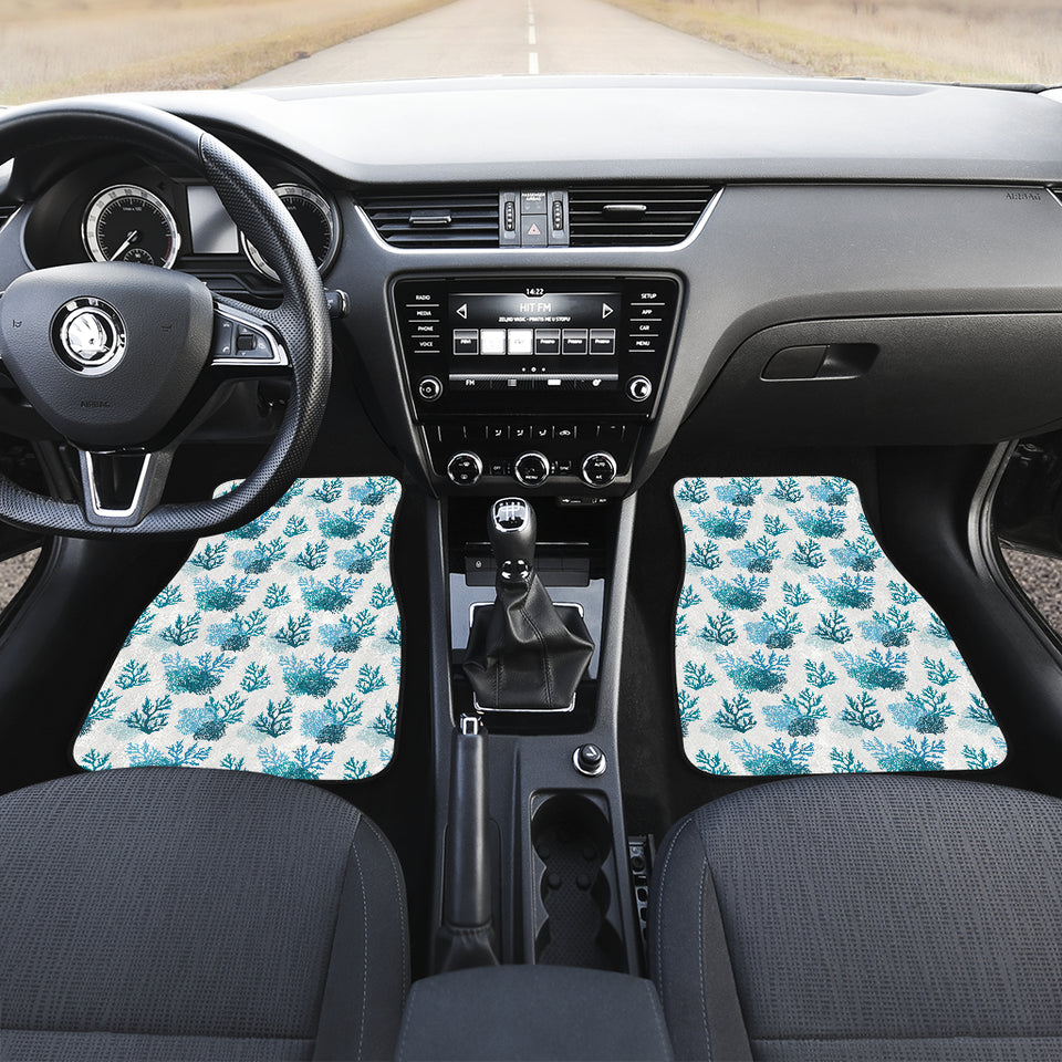 Coral Reef Pattern Print Design 04 Front Car Mats