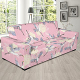 Japanese Crane Rose Pattern Sofa Slipcover