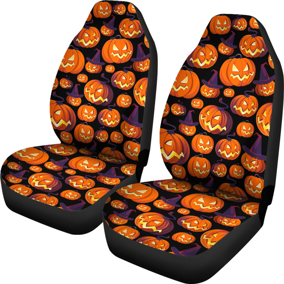 Halloween Pumpkin Pattern Universal Fit Car Seat Covers