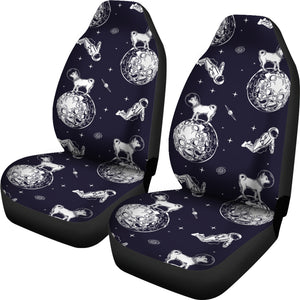 Chihuahua Space Helmet Astronaut Pattern  Universal Fit Car Seat Covers