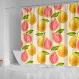 Beautiful Guava Pattern Shower Curtain Fulfilled In US