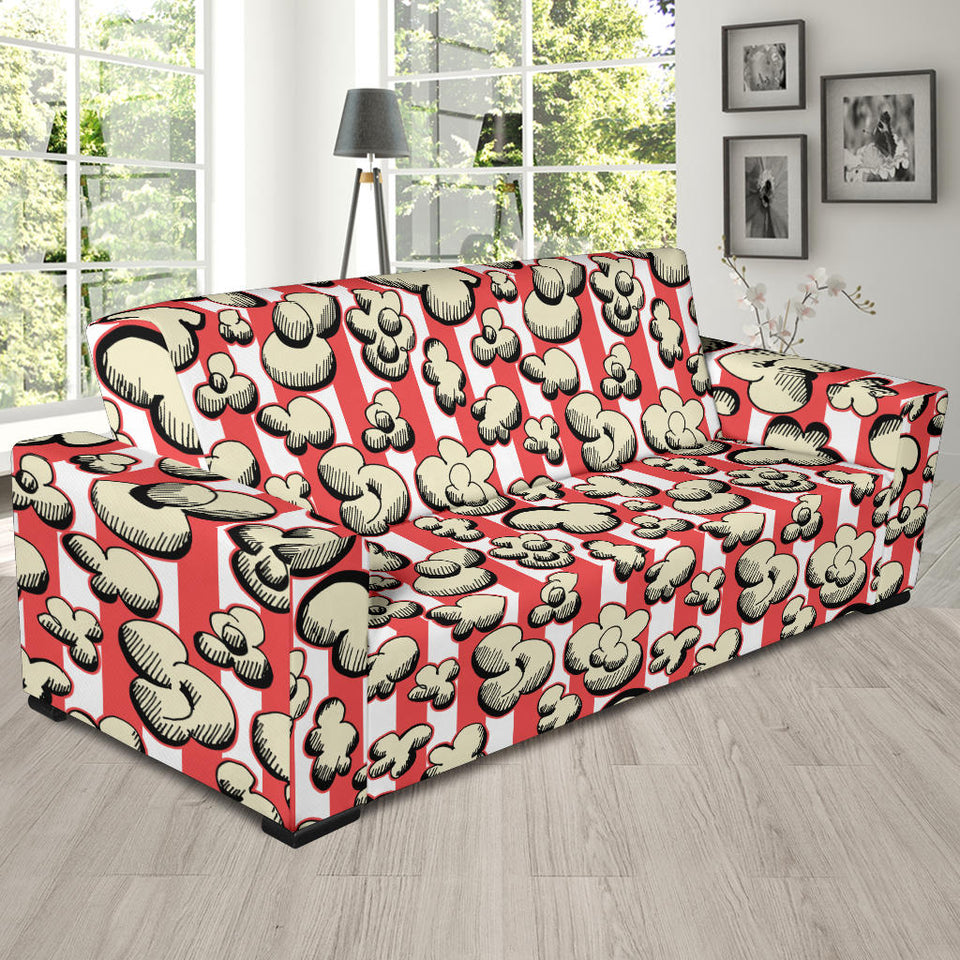 Popcorn Pattern Print Design 05  Sofa Slipcover