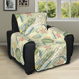 Hand drawn sea turtle fish pattern Recliner Cover Protector