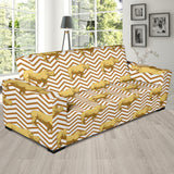 Rhino Yellow Theme Pattern Sofa Slipcover