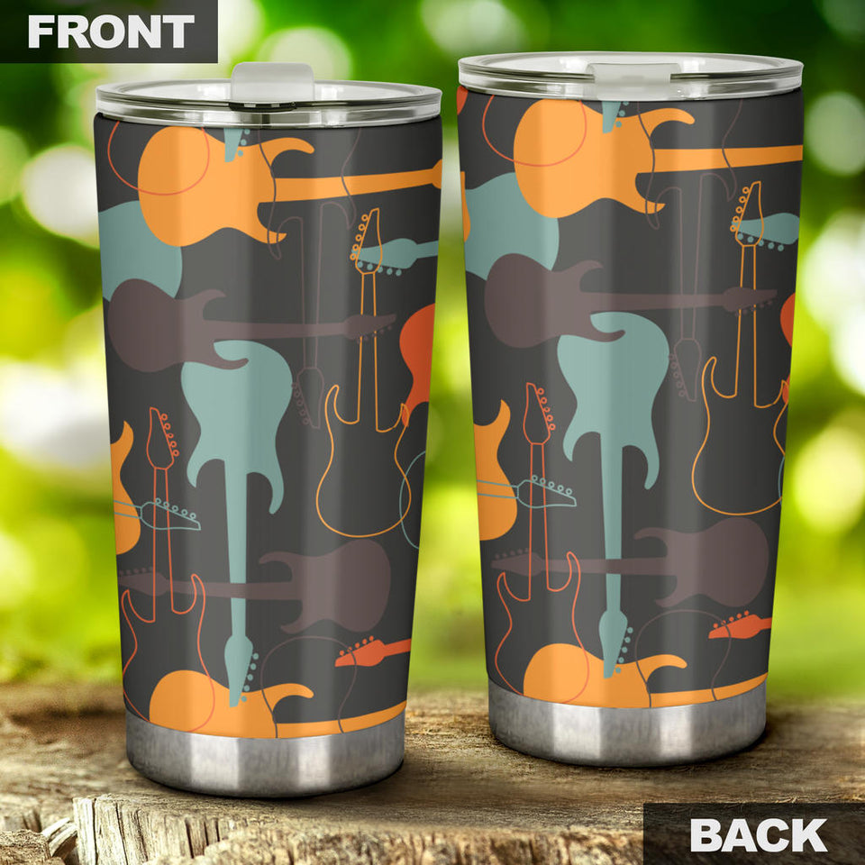 Electric Guitars Pattern Tumbler