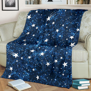 Night Sky Star Pattern Premium Blanket