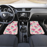 Cute Little Mermaid Pattern Front And Back Car Mats