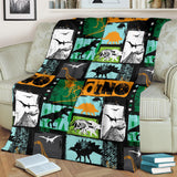 Dinosaurs Print Pattern Premium Blanket