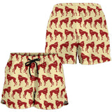 Greyhound Pattern Print Design 04 Women Shorts