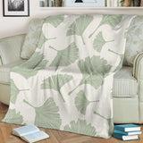 Ginkgo Leaves Pattern Premium Blanket
