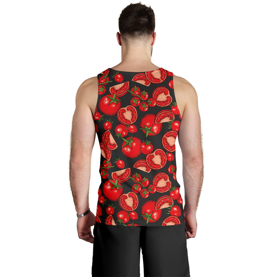 Tomato black background Men Tank Top