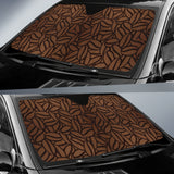 Coffee Bean Pattern Car Sun Shade