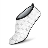 Airplane Print Pattern Aqua Shoes