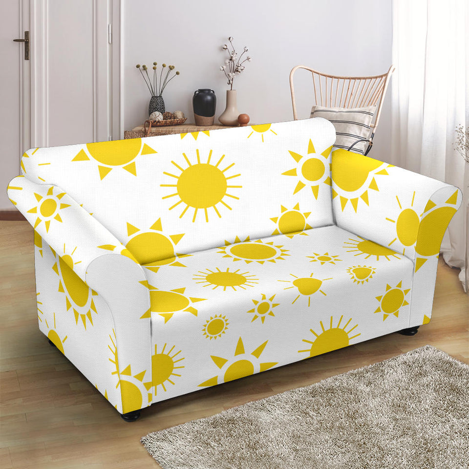 Sun Pattern Loveseat Couch Slipcover